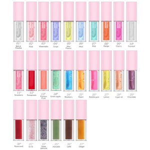 Brillant à lèvres gras huile repulpante pour les lèvres hydratant vegan personnalisé marque privée fruité teinté au <span class=keywords><strong>parfum</strong></span> maquillage des lèvres - Product Image 5