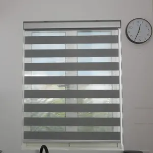 SUNfree Tuya Wifi Alexa Zebra Persianas para ventana Persianas eléctricas para interior Doble cebra Persianas para ventana