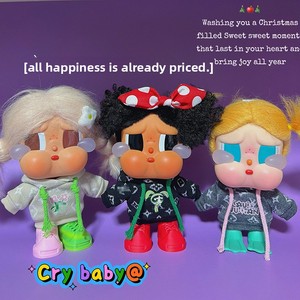 Ropa de Repuesto para <span class=keywords><strong>Muñeca</strong></span> Cry Baby, Sudadera con Capucha de Manga Larga de Tres Colores con Estampado de Letras - Product Image 5