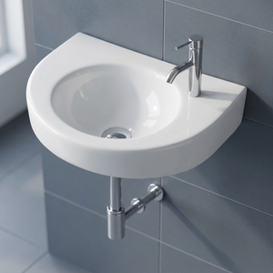 Lavabo Moderno de Cerámica con Aspecto de Granito, para Montar en la Pared o sobre Encimera, para Baño, Cocina, Hospital, Centro Comercial, Villa - Product Image 1