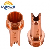 Buse de torche laser d'angle SUP-F M16, pointe conique en cuivre robuste et résistante à l'usure pour équipement de soudage par points portatif