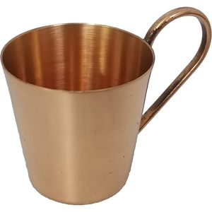 PARIJAT Artisanat Authentique Tasse Mule de Moscou en Cuivre Massif Mini Tasse/Verre Lot de 1 pour Boissons Chaudes ou Froides - Product Image 6