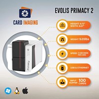 Impresora de Tarjetas de Identificación Evolis Primacy2 Original de Doble Cara, Impresión de Alta Velocidad para Tarjetas de Estudiante, Empleado, Visitante, VIP, IC CR80