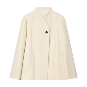 Nueva Colección Primavera/Otoño 2026: Blusa Casual para Mujer, Color Sólido, Corte Holgado, Cuello Mandarín con un Botón, Transpirable, Poliéster - Product Image 1