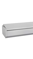 Réfrigérateur-bar commercial portable vertical en acier inoxydable électrique pour station de buffet extérieure de camping-car avec compresseur pour sauces et garnitures