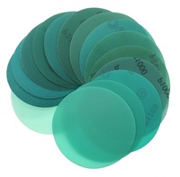 Disque de ponçage PMS 125 mm 7 trous, film vert, pour ponçage humide et sec, tampon de ponçage orbital, disques de ponçage ronds pour l'automobile