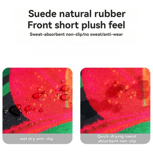 Tapis de <span class=keywords><strong>yoga</strong></span> en daim 5 mm en caoutchouc naturel antidérapant épaissi et élargi pour la danse, la corde à sauter, l'exercice et le fitness - Product Image 2