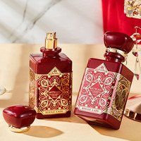 Parfums de Marque Haut de Gamme Nouveauté Bouteille Rouge Luxe EDP 100ml Oriental Gourmand Moyen-Orient Vaporisateur Corporel pour Femme Idéal pour les Rendez-vous