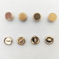 Botones a presión de metal para ropa con diseño de logotipo personalizado reciclado respetuoso con el medio ambiente dorado elegante