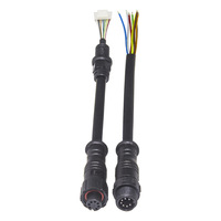 Connecteurs et câbles électriques M12 en cuivre, 2 à 5 broches, solution de faisceau de câbles pour éclairage LED et applications électriques