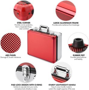 Bền Nhôm Khung Toploader Hộp Lưu Trữ Thể Thao Kinh Doanh Trường Hợp Thẻ Giữ 600 + Thẻ Một Cảm Ứng Chủ Thẻ Với Bọt Tách - Product Image 2