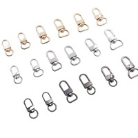 Boucles de quincaillerie, accessoires de bagages, chaînes porte-clés, crochets métalliques, fermoirs, boucles de porte 4 points petites/moyennes, gamme complète