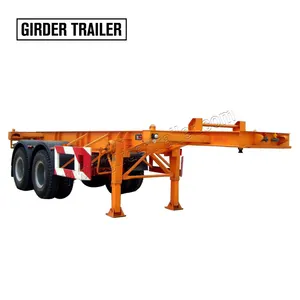 2 Trục Cách Điện 10ft 20ft Iso Xe Tăng Vận Chuyển Container Chassis Bán Trailer Để Bán