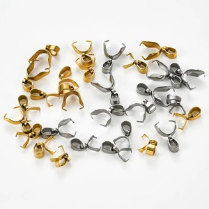 10 pièces de fermoirs à pince en acier inoxydable <span class=keywords><strong>pour</strong></span> breloques, perles et pendentifs, composants de connexion <span class=keywords><strong>pour</strong></span> la fabrication de colliers et de bijoux DIY - Product Image 1