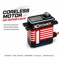 Micro servo numérique XQ-POWER XQ-S2007D 7kg sans noyau, étanche, engrenage en acier inoxydable, aluminium, 6V-8.4V, pour hélicoptère et avion RC