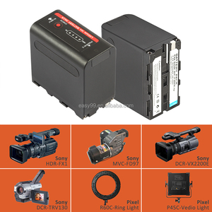 بطارية NP-F980 NP-F970 بسعة 8700 مللي أمبير ساعة لكاميرات سوني NP F970 F960 F980 F550 F750 MC1500C مع مؤشر LED ومخرج شحن USB وبنك طاقة - Product Image 5