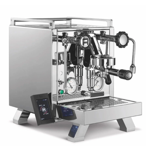 Cafetera Eléctrica de Doble Caldera para <span class=keywords><strong>Espresso</strong></span> <span class=keywords><strong>Rocket</strong></span> <span class=keywords><strong>Espresso</strong></span> R58 de Acero Inoxidable con Soporte en Francés/Español, 12 Bares de Presión, 1.5L - Product Image 3