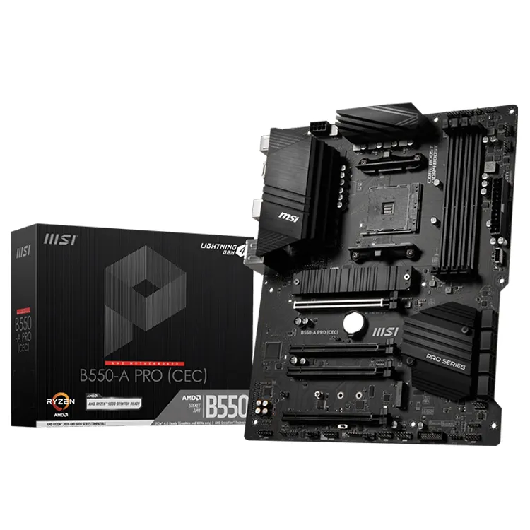 MSI B550-A PRO CEC Gaming ATX Motherboard with AMD B550 Chipset Supports AMD Ryzen 5000 & 3000 Series Desktop Processors