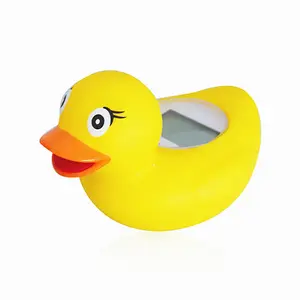 Mini termómetro digital inalámbrico inteligente para baño de ducha para niños, herramienta doméstica de plástico en forma de pato para niños y bebés - Product Image 1