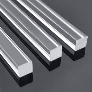 Rampe d'escalier en acrylique transparent PMMA, colonne de main courante - Product Image 1