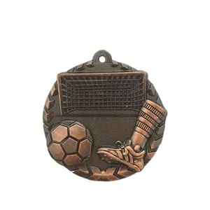 KINDABADGE Soccer Gold Custom Soccer Sport Prize Medal Suppliers Medal Manufactural