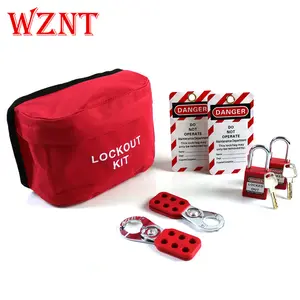 NT-LG41 SAFE Lockout TAGOUT KITとHasps、Loto Tags、Red Safety Padlocks OSHA ComplianceためElectrical Lock Out Tag Out Kits