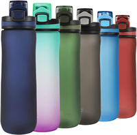 Bouteille d'eau de sport portable et légère de 750 ml avec logo personnalisé, avec bouchon à boire directement pour le vélo et la salle de sport