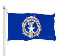 Drapeau SAIPAN 3x5 durable pour équipe sportive, bannière décorative murale intérieure, compatible avec les mât de drapeau pour l'extérieur de la maison