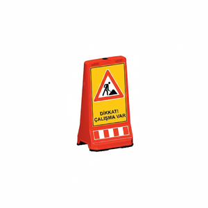 Poste de Advertencia Rojo Versátil de Grado Ingeniería, 495x395x905 mm, Impresión Personalizada, 12423 DB R, Equipo de Seguridad, Turquía - Product Image 2