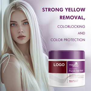 Masque capillaire violet OEM, respectueux des couleurs, <span class=keywords><strong>effet</strong></span> blond, adapté au soin et à la revitalisation en profondeur des <span class=keywords><strong>cheveux</strong></span> blonds - Product Image 2