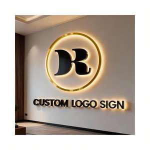 Personalized Luxury Commercial Gold Mirror Custom logo Metal <b>Sign</b> Enseigne Lumineuse 3d Led Channel Light <b>Letters</b> Business <b>Sign</b> - Product Image 3