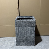 Jardinière Moderne Simple en Fibre de Verre, Vente en Gros, Pots de Fleurs Carrés Biodégradables, Boîte à Plantes Durable pour Jardin, Hôtel, Centre Commercial