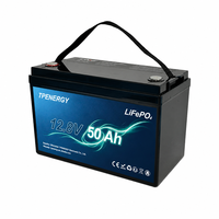 Batería de fosfato de hierro y litio TPENERGY de 12.8V 50Ah, reemplazo para baterías de plomo-ácido de ciclo profundo, almacenamiento solar fuera de la red