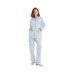 Pigiama da Donna 2026 in Cotone 100% di Alta Qualità, Comodo e Confortevole, Set Pigiama con Bottoni - Product Image 1