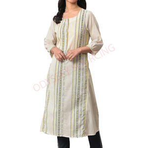 Conjunto de Salwar Kameez Moderno y Casual para Mujer, Primavera, Cuello Redondo, Satén Transpirable, Lavable, Antiarrugas, con Hermosos Estampados - Product Image 5