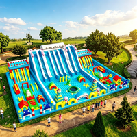 Château gonflable avec toboggan, structure de saut pour enfants et adultes, en PVC, pour parcs à thème, fêtes et attractions commerciales