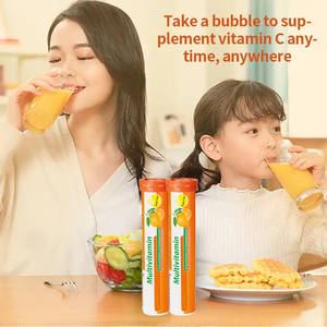 Tablet Effervescent Vitamin C <span class=keywords><strong>Multivitamin</strong></span> OEM/ODM tablet Effervescent <span class=keywords><strong>Multivitamin</strong></span> oranye organik imun dengan mineral - Product Image 4