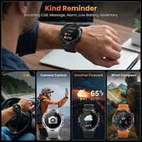 Nuevo Reloj Inteligente WB43 con GPS, Linterna Deportiva, Brújula, Batería de 700 mAh, Resistente al Agua 3ATM, Reloj Inteligente Deportivo para Hombre