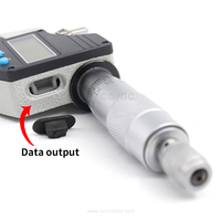 Micromètre numérique électronique à double sens 0-25 mm/0-1 po avec échelle gravée au laser et pointe en carbure
