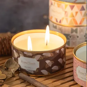Valentine's Day Luxury Gift Soy Wax Tin Candle Romantic Expression Custom Fragrance Candle Party Can Scented Candles