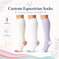 Chaussettes d'équitation en coton personnalisées pour femmes, chaussettes de sport à compression, chaussettes respirantes à séchage rapide pour le printemps, chaussettes d'équitation