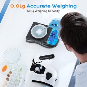 Balanza de Laboratorio Digital LCD SF-400D, 600g, Precisión de 0.01g, con Soporte OEM - Product Image 6