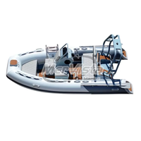 Vente flash - Bateau pneumatique rigide CE 13 pieds avec coque en aluminium Hypalon 390, console centrale de luxe