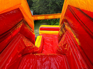Castillo inflable con tobogán para alquiler comercial en fiestas al aire libre - Product Image 5