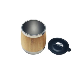 Bamboo Coffee Mug Stainless Steel Inner Insulated Portable For Lovers Gift - Product Image 5