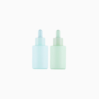 Set Kemasan Kosmetik Bambu Re-2-Inte, Botol Krim Kaca Buram Kosong dan Set Perawatan Kulit dengan Pompa Semprot, Botol Krim Wajah dan Lotion