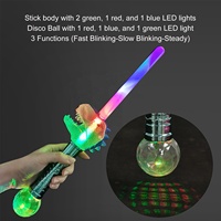Baguette Magique LED Clignotante, Boule Disco Lumineuse, Épée de Dinosaure pour Enfants, Fournitures de Fête d'Anniversaire, Halloween, Noël, Baguette Lumineuse T-Rex