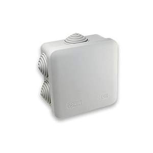 Boîte de jonction de surface 85x85x45 mm, conception robuste pour l'installation électrique, idéale pour les connexions électriques et - Product Image 1