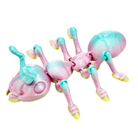 Fourmi réaliste imprimée en 3D, figurine d'insecte articulée et poseable, ornement de bureau tendance, cadeau, produit transfrontalier le plus vendu