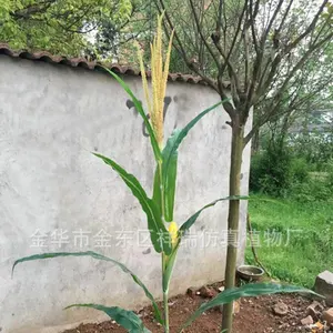 XRFZ simulación hoja de maíz primavera color palo granja planta proyecto Museo conjunto tiro al por mayor